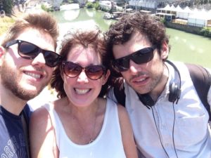 Pam Talbot with her two sons