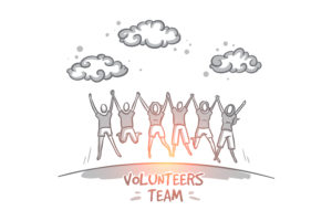 volunteers team