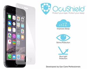 Ocusheild screen for iPhone to reduce blue light