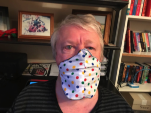 Phil wearing face mask front view