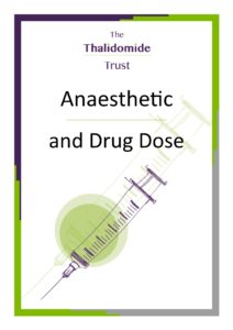 anaesthetic and drug dose factsheet cover