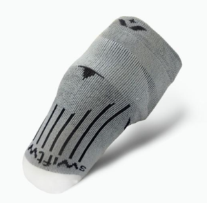 specialised sock made for limbs amputated below the knee