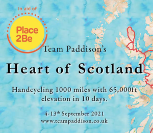 team Paddison hand cycling 1000 miles in 10 days
